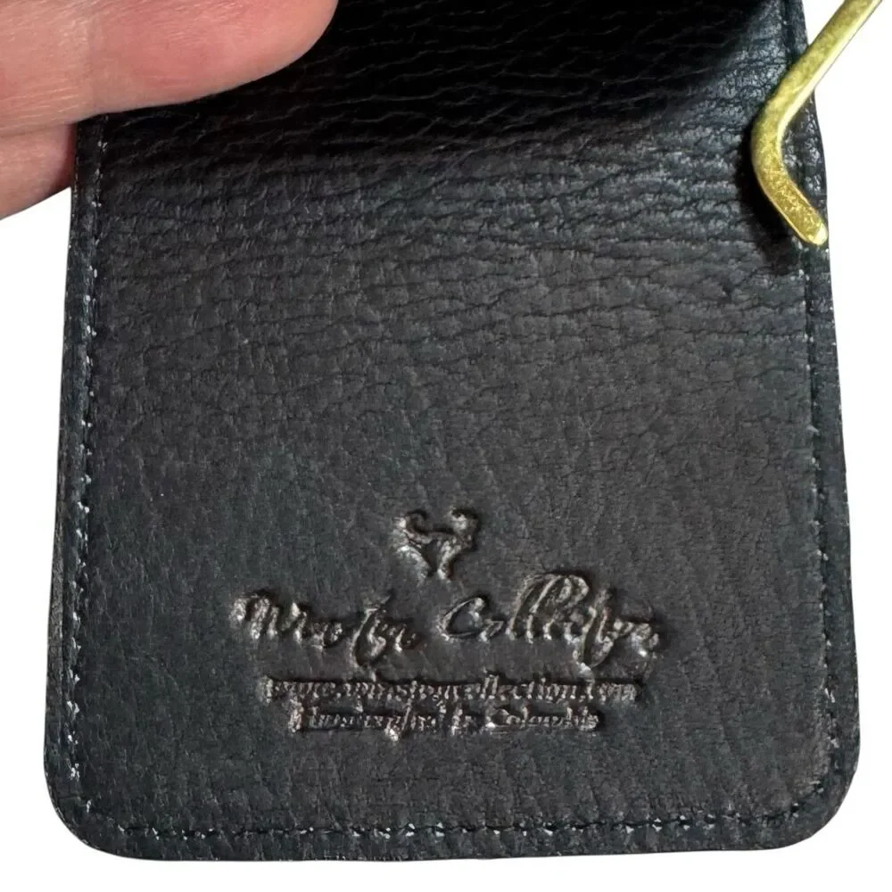 NEW - PGA Golf Southern Texas Winston Collection Leather Money Clip Wallet 4”x3”